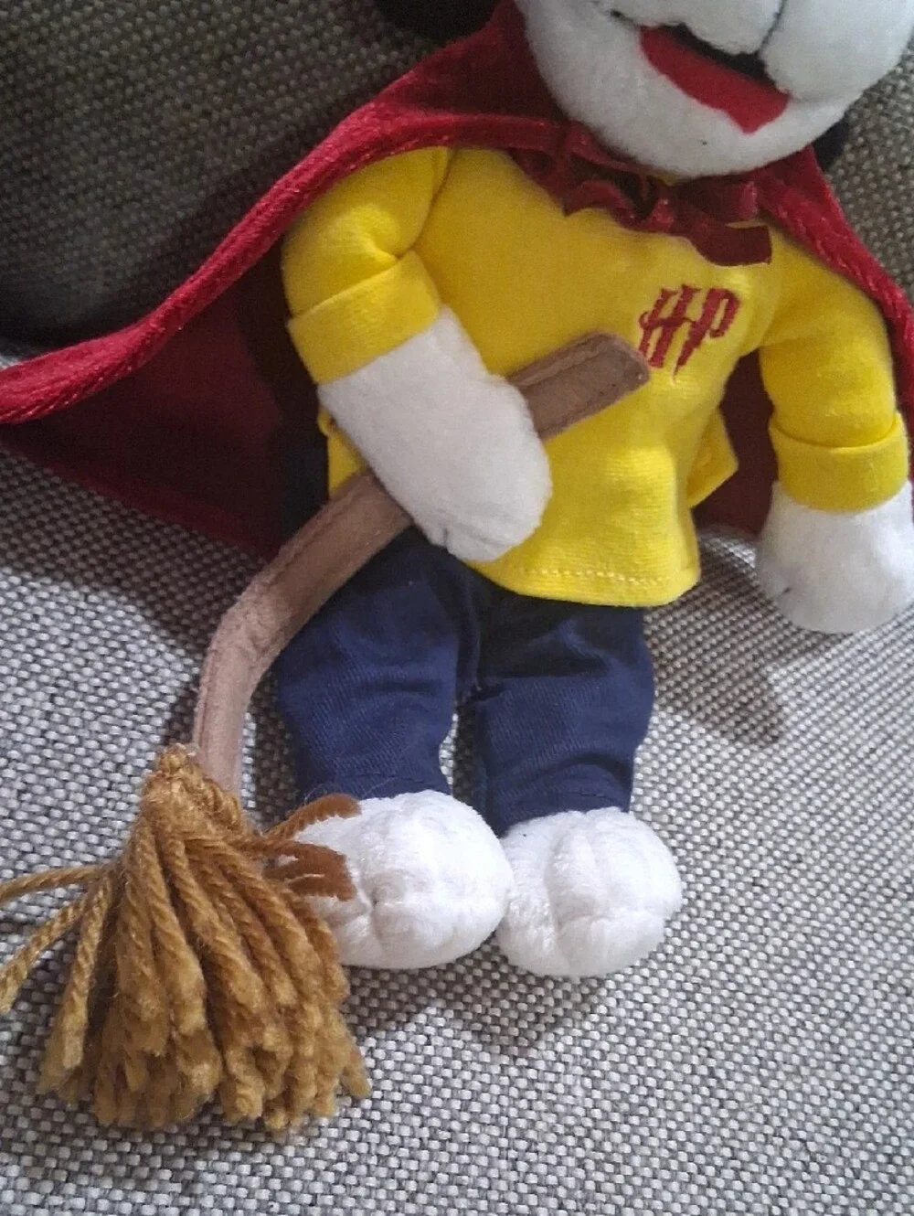 Plush Dog Toy in Yellow & Red Cape - Harry Potter